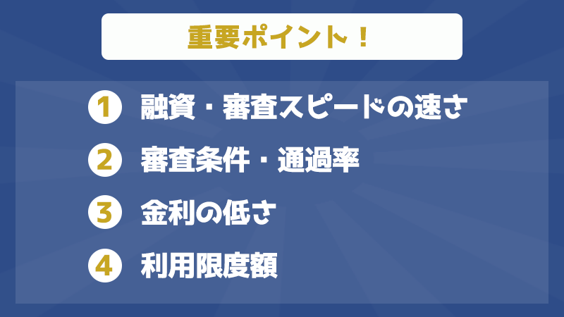 カードローンの選び方