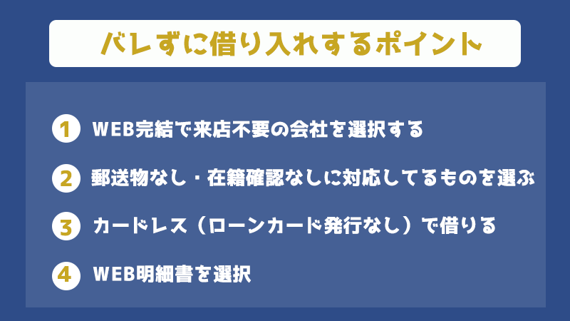 消費者金融バレない