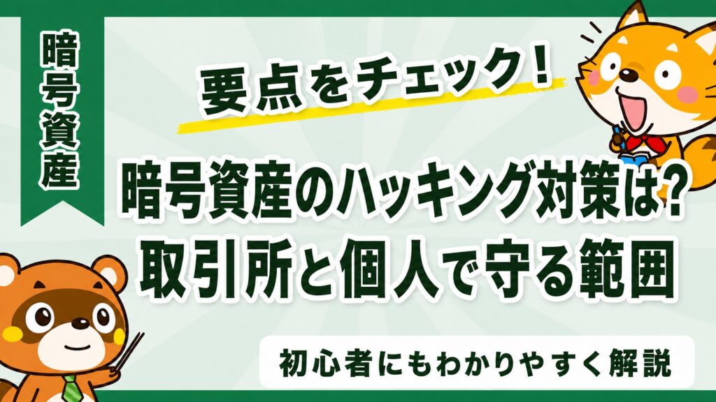 暗号資産のハッキング対策は？取引所と個人で守る範囲