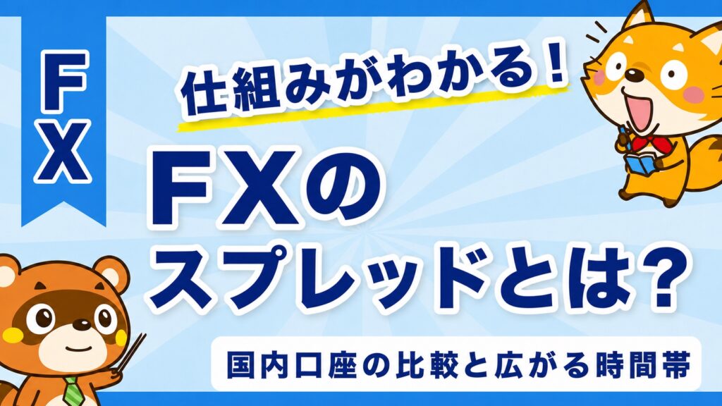 FXのスプレッドとは？国内口座の比較と広がる時間帯