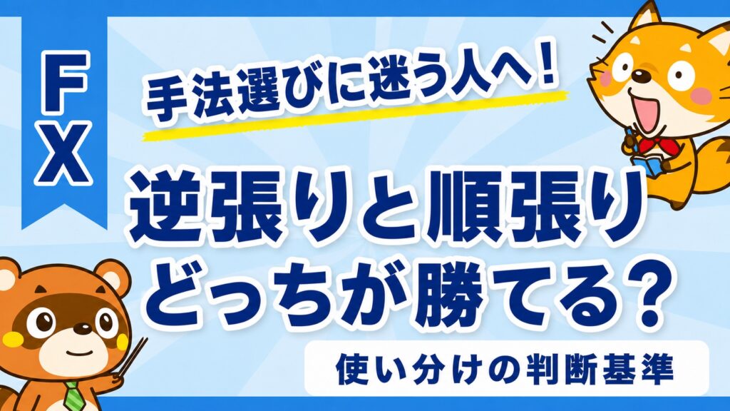 逆張りと順張りはどっちが勝てる？使い分けの判断基準