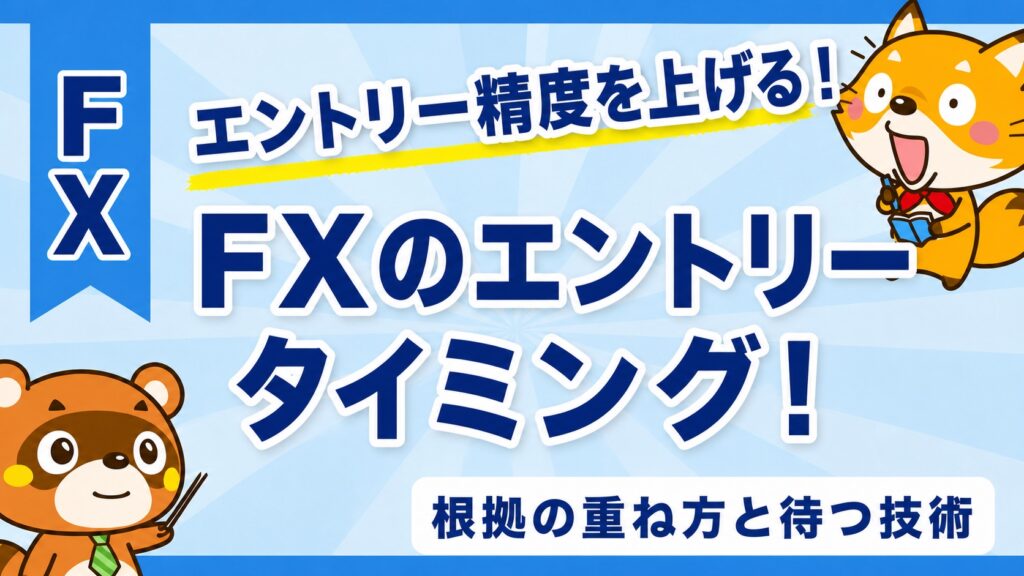 FXのエントリータイミング！根拠の重ね方と待つ技術