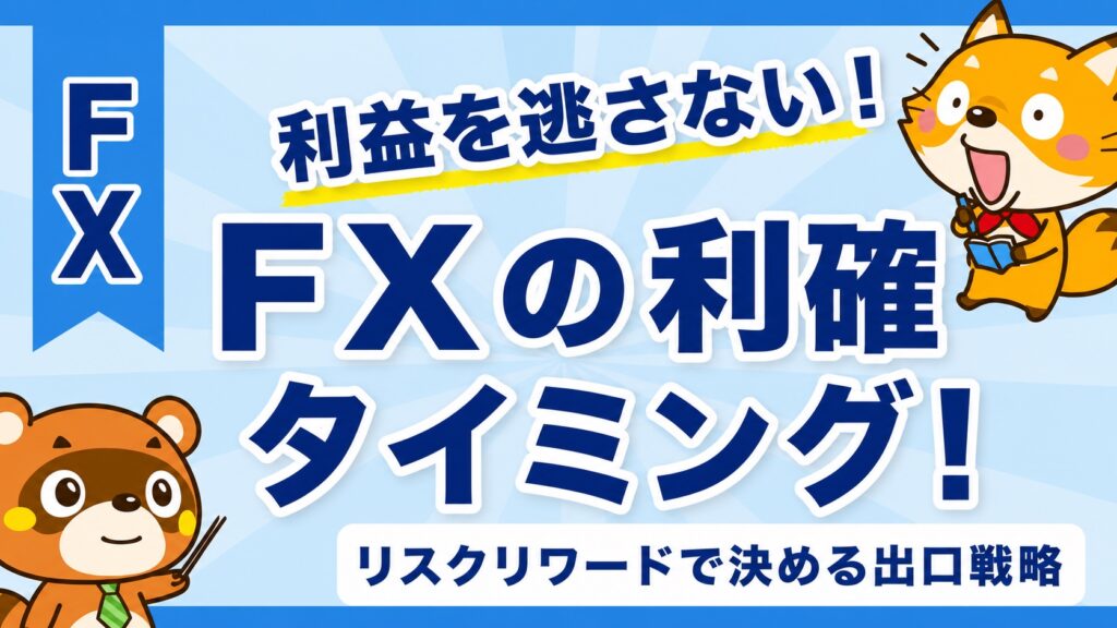 FXの利確タイミング！リスクリワードで決める出口戦略