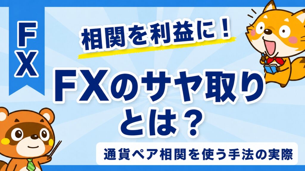 FXのサヤ取りとは？通貨ペア相関を使う手法の実際
