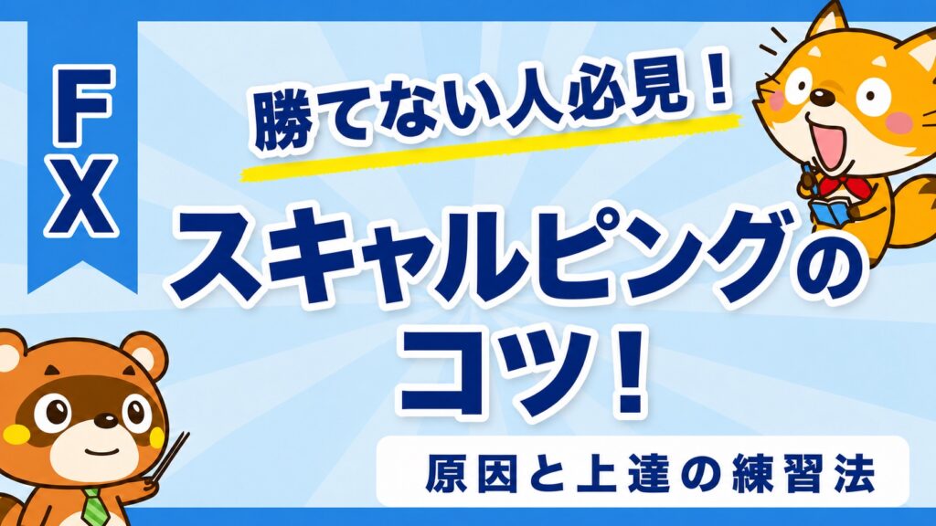 スキャルピングのコツ！勝てない原因と上達の練習法