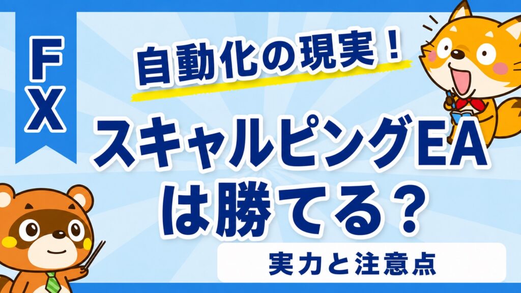 スキャルピングEAは勝てる？自動化の現実と注意点