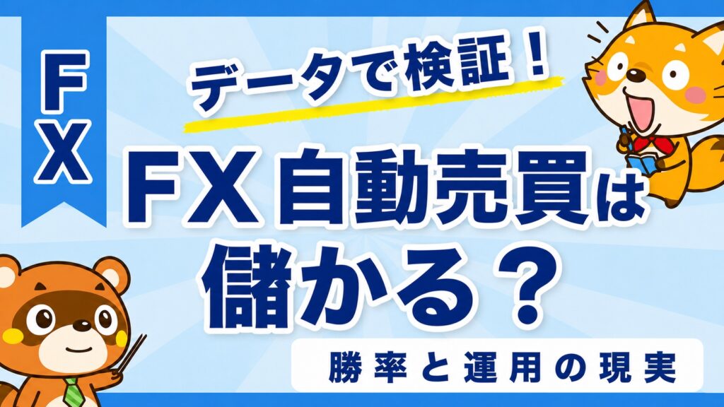 FX自動売買は儲かる？勝率と運用の現実をデータで検証