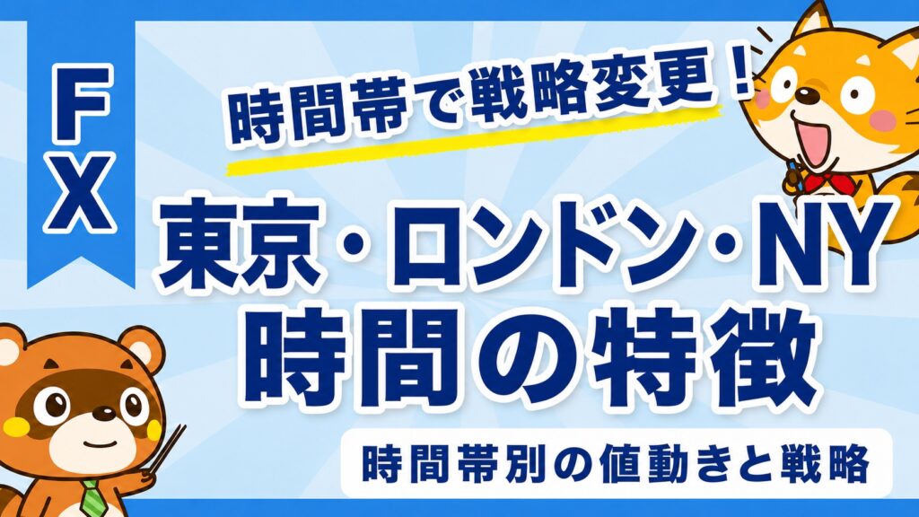 東京ロンドンNY時間の特徴！時間帯別の値動きと戦略