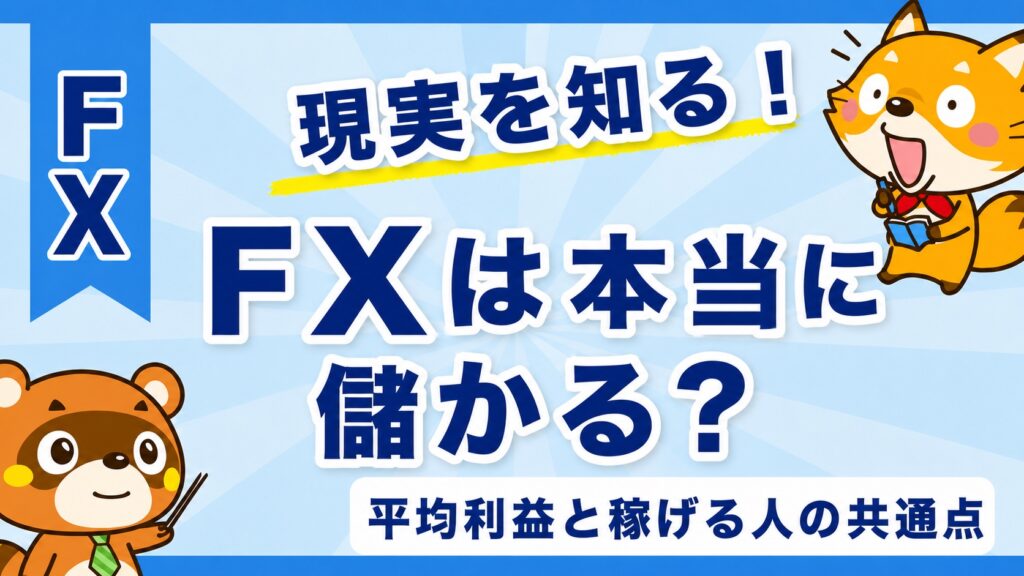 FXは本当に儲かる？平均利益と稼げる人の共通点を解説