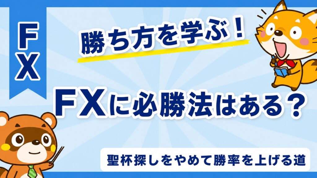 FXに必勝法はある？聖杯探しをやめて勝率を上げる道