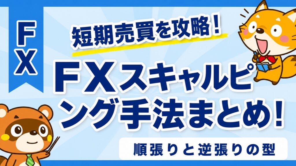FXスキャルピング手法まとめ！順張りと逆張りの型