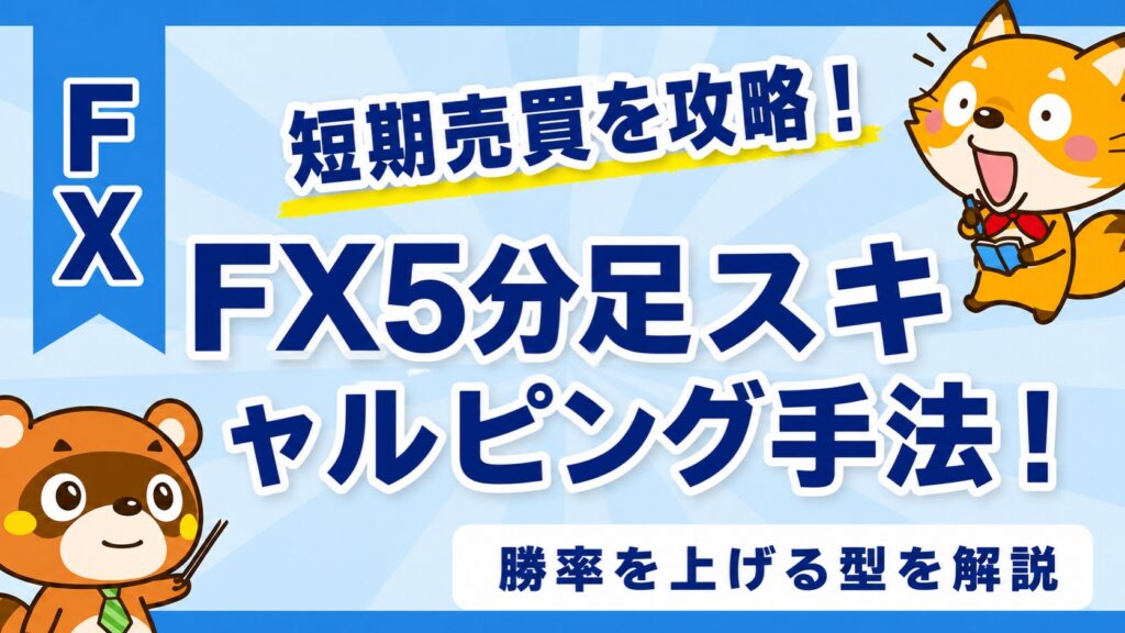 FX5分足スキャルピング手法！勝率を上げる型を解説