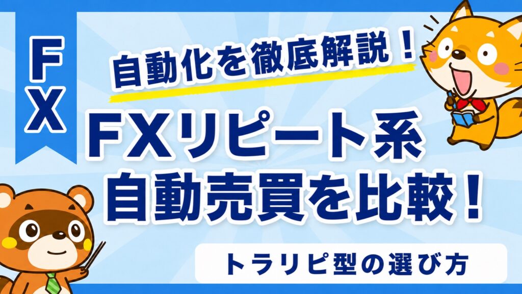 FXリピート系自動売買を比較！トラリピ型の選び方
