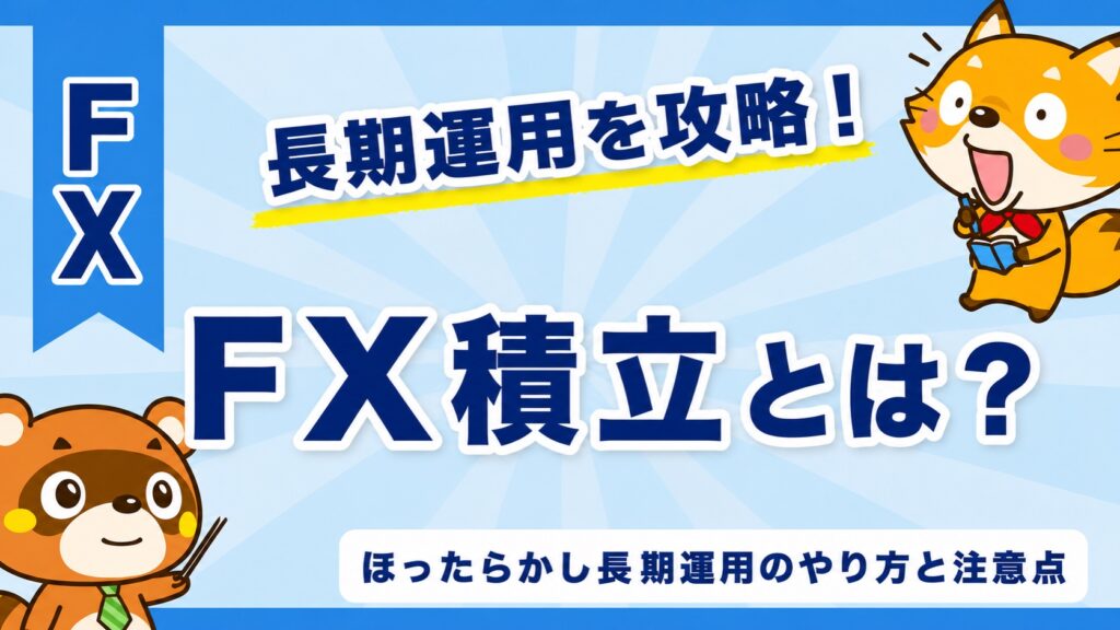 FX積立とは？ほったらかし長期運用のやり方と注意点