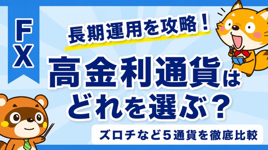 高金利通貨はどれを選ぶ？ズロチなど5通貨を徹底比較