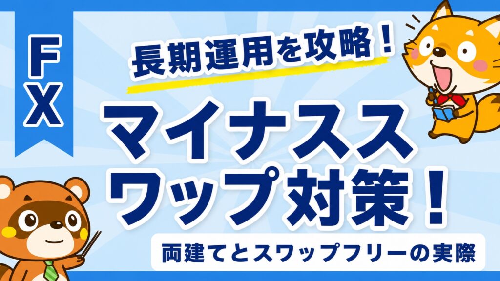 マイナススワップ対策！両建てとスワップフリーの実際