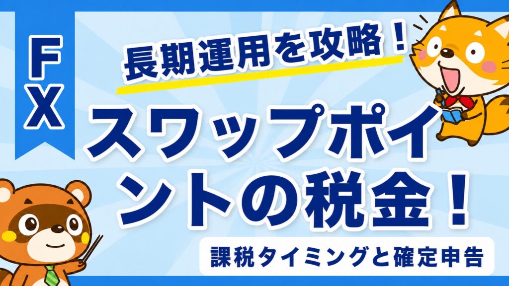 スワップポイントの税金！課税タイミングと確定申告