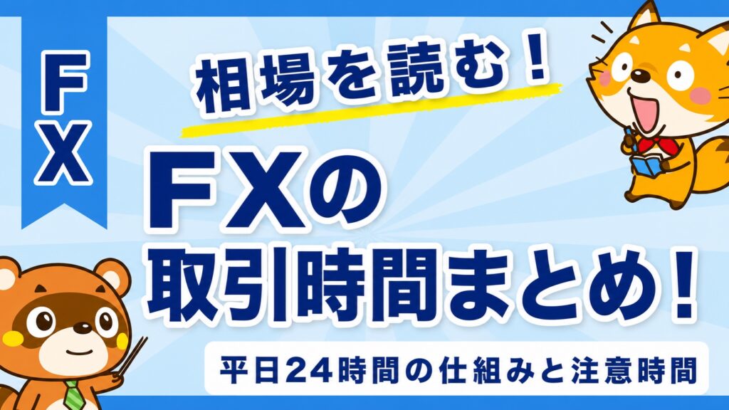 FXの取引時間まとめ！平日24時間の仕組みと注意時間