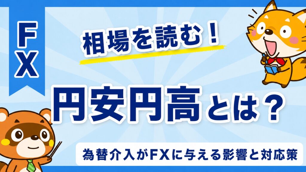 円安円高とは？為替介入がFXに与える影響と対応策