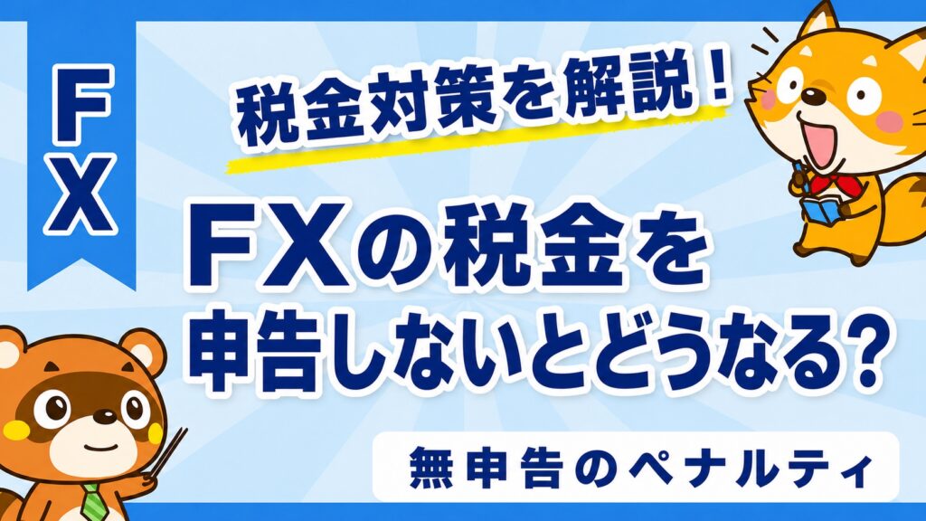 FXの税金を申告しないとどうなる？無申告のペナルティ