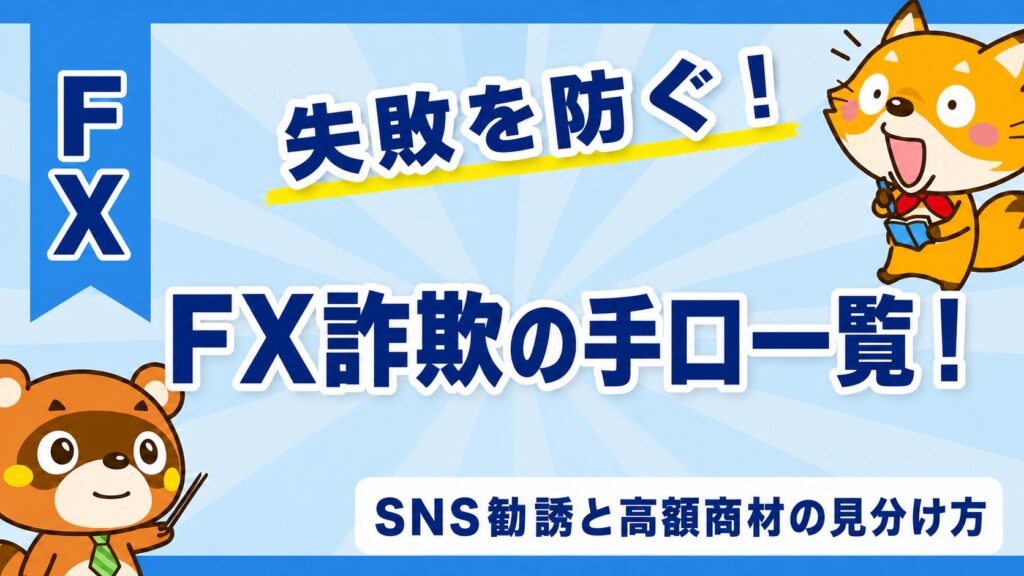 FX詐欺の手口一覧！SNS勧誘と高額商材の見分け方